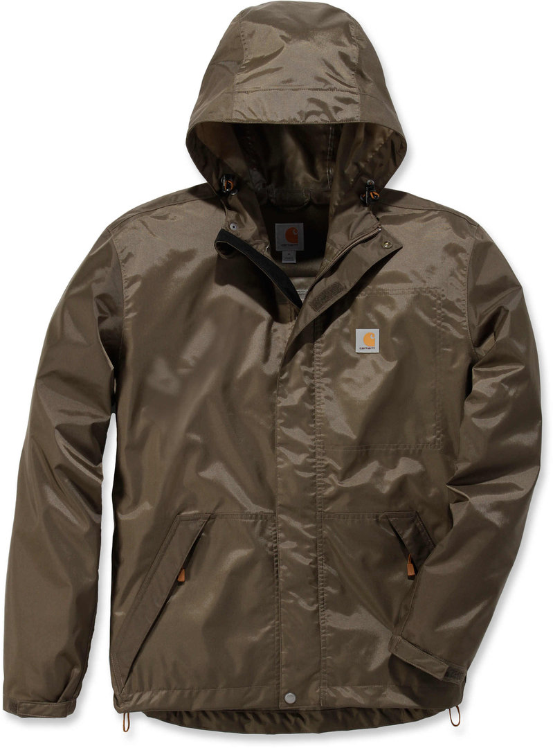 Image of Carhartt Dry Harbor Giacca impermeabile, verde, dimensione L