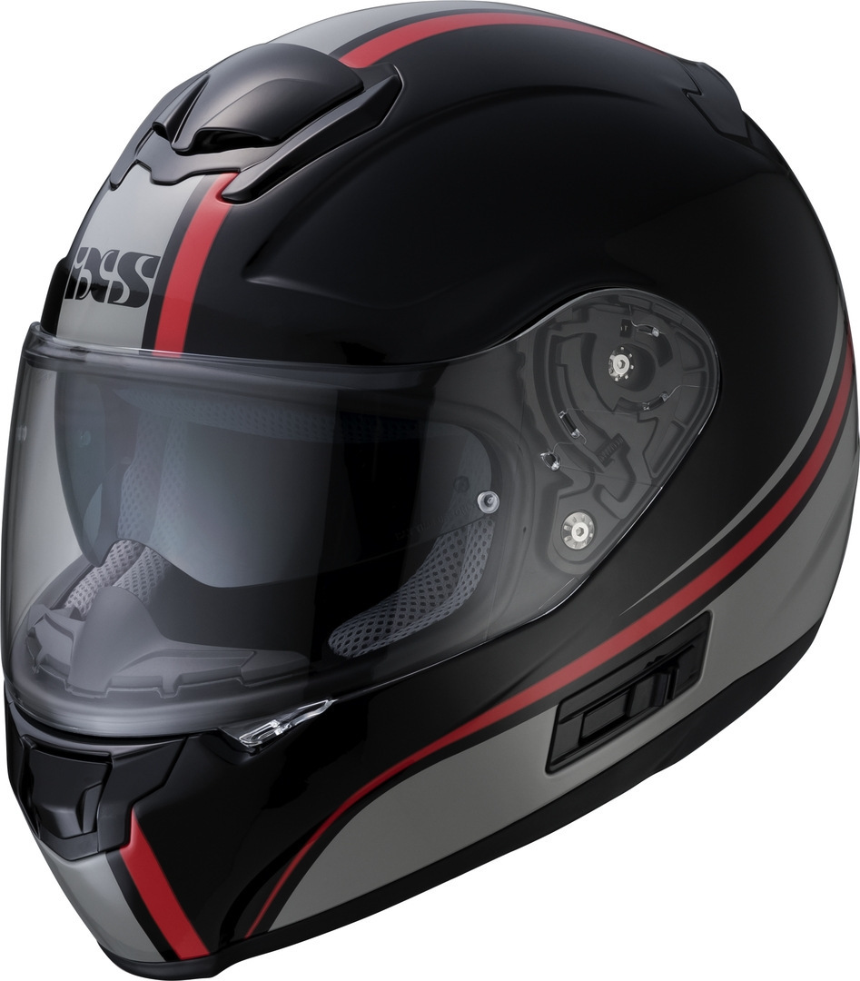 IXS 215 2.1 Helmet, black-grey-red, Size M, black-grey-red, Size M