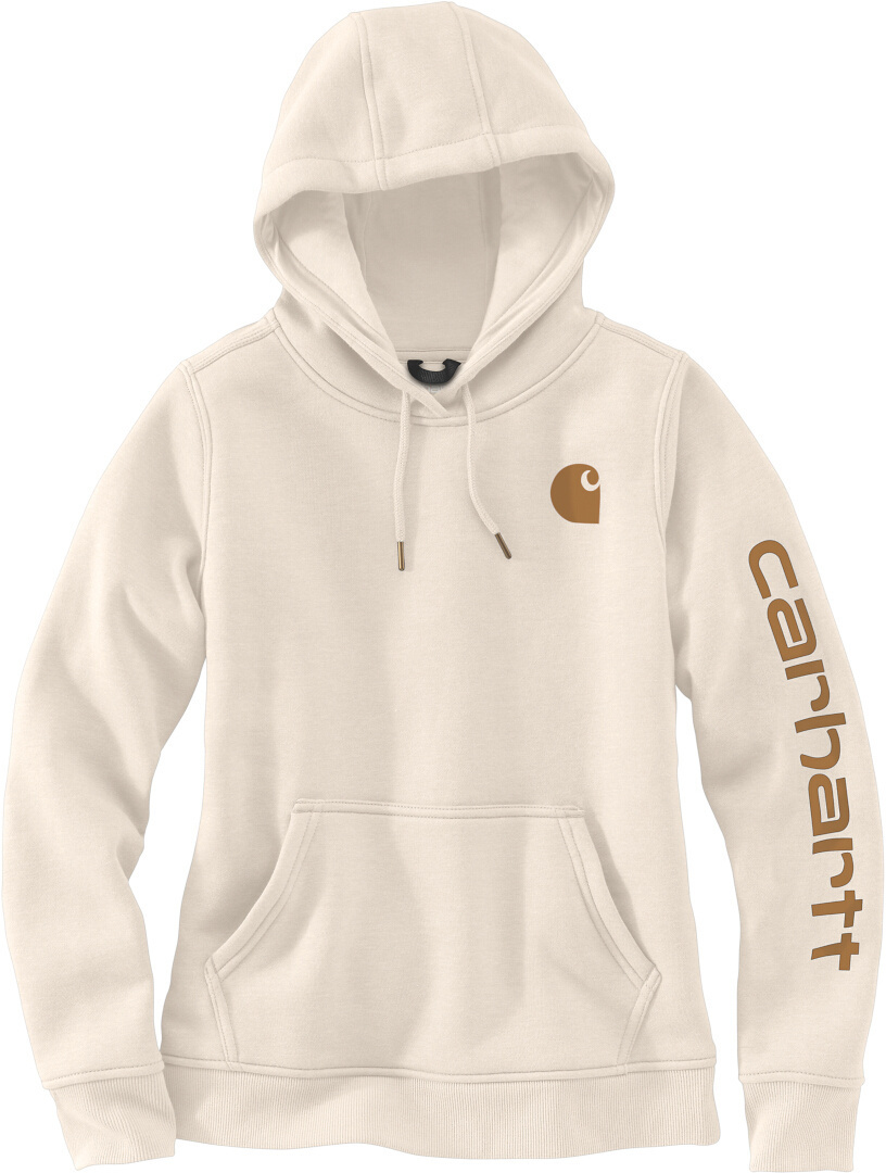 Carhartt Clarksburg Logo Sweat à capuche pour dames, brun-beige, taille XL pour Femmes