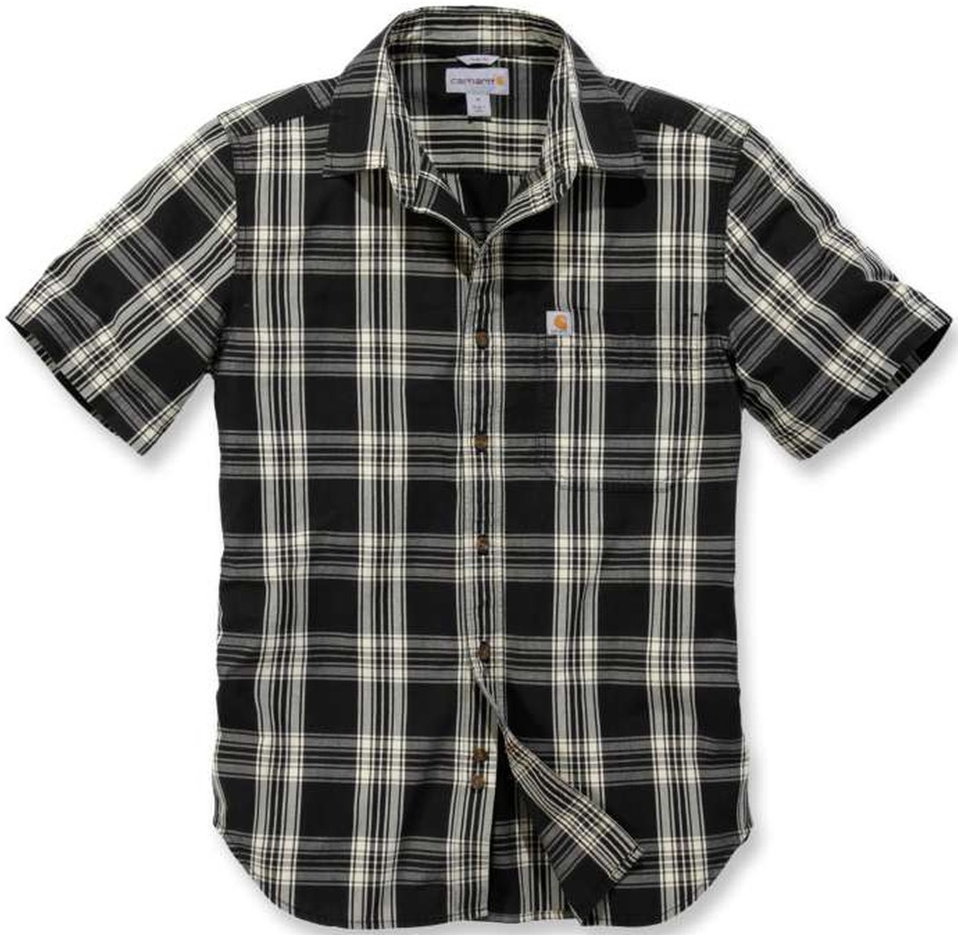 Carhartt Essential Kortärmad skjorta, svart-vit, storlek M
