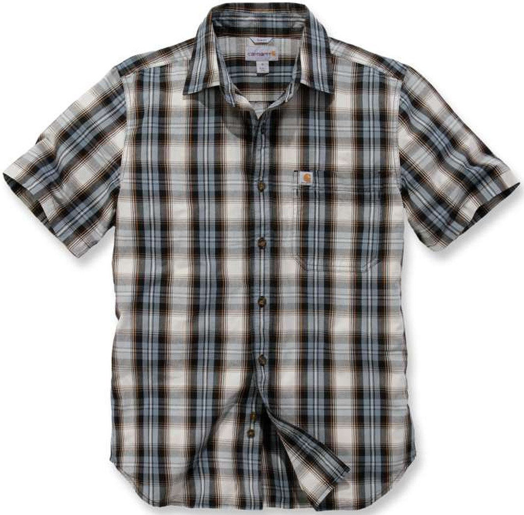Carhartt Essential Kortärmad skjorta, vit-blå, storlek M
