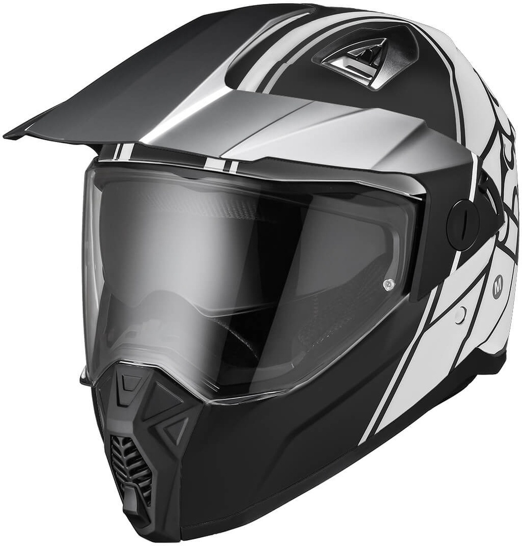 IXS 208 2.0 Enduro helmet, black-white, Size S, black-white, Size S