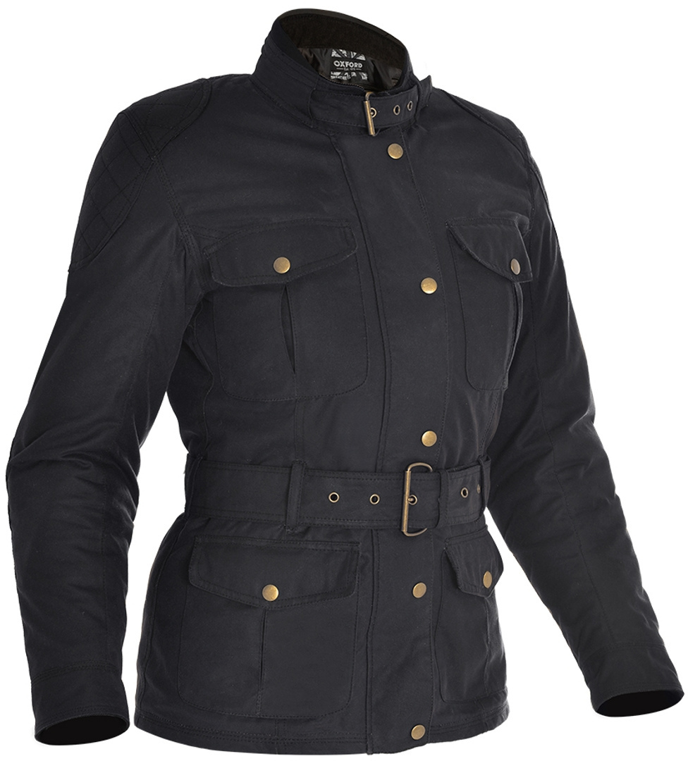 Oxford Bradwell Ladies Motorcycle Textile Jacket, black, Size L for Women, black, Size L for Women