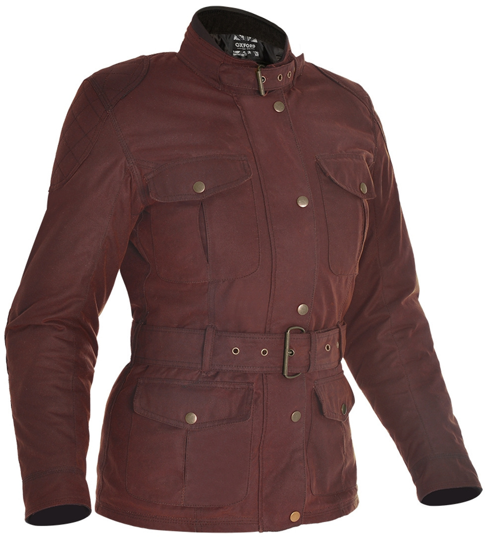 Oxford Bradwell Ladies Motorcycle Textile Jacket, red, Size L for Women, red, Size L for Women