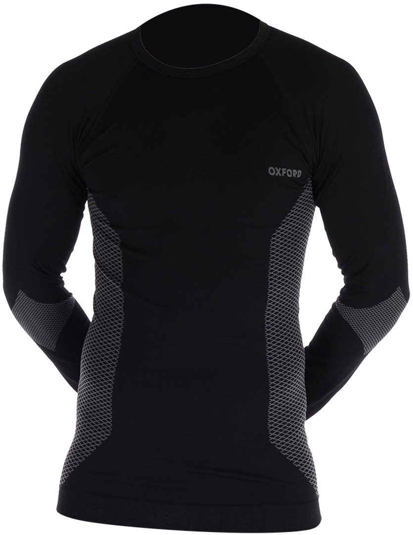 Oxford LS Funktionsshirt, schwarz-grau, Größe 2XL 3XL, schwarz-grau, Größe 2XL 3XL