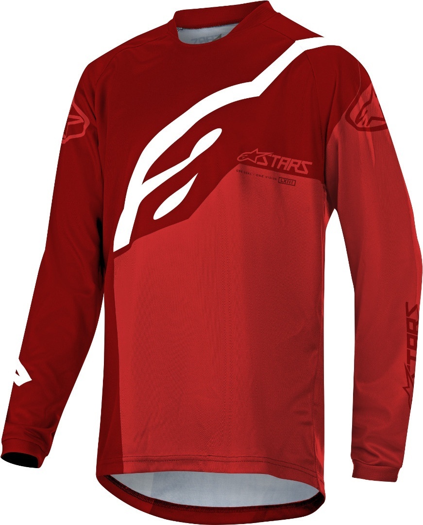 Image of Alpinestars Racer Factory Maglia ciclismo Youth LS, rosso, dimensione M