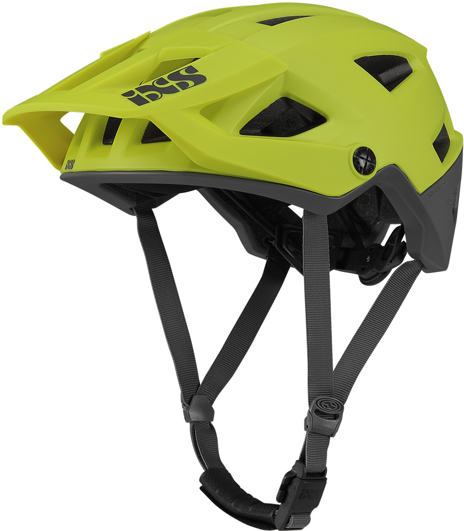 IXS Trigger AM Bicycle Helmet, black-green, Size S M, black-green, Size S M