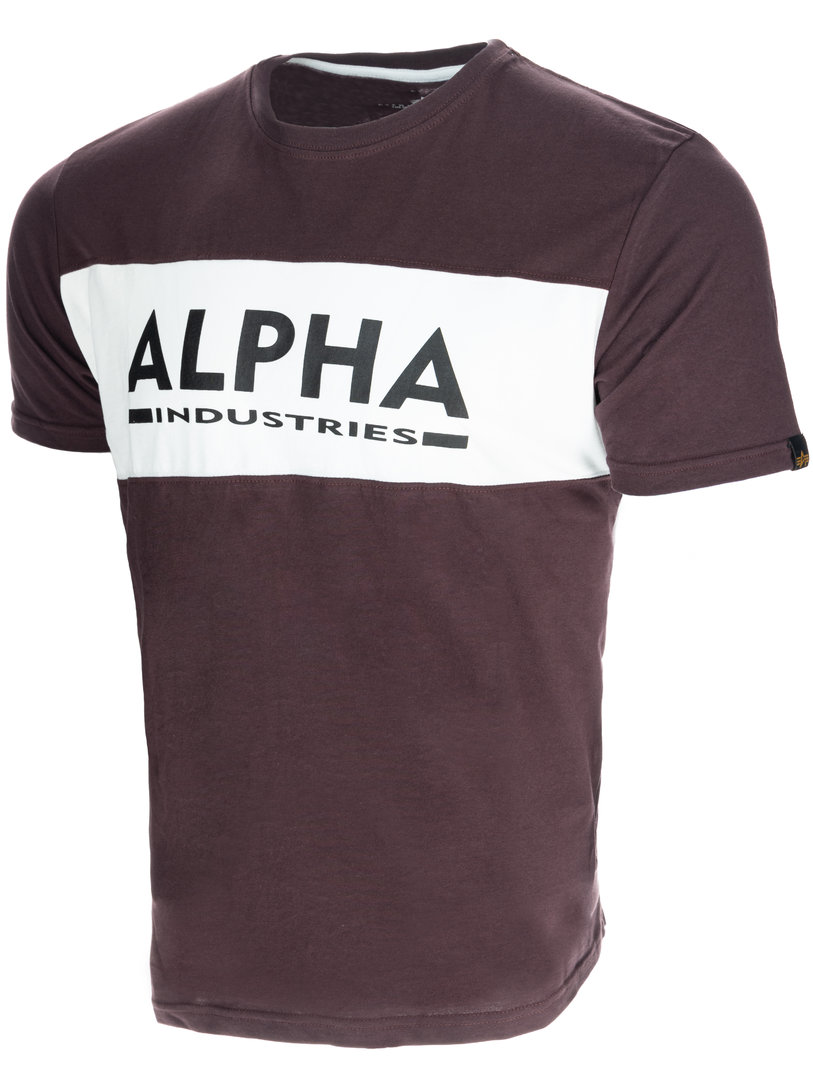 Alpha Industries Alpha Inlay T-Shirt, braun, Größe L, braun, Größe L