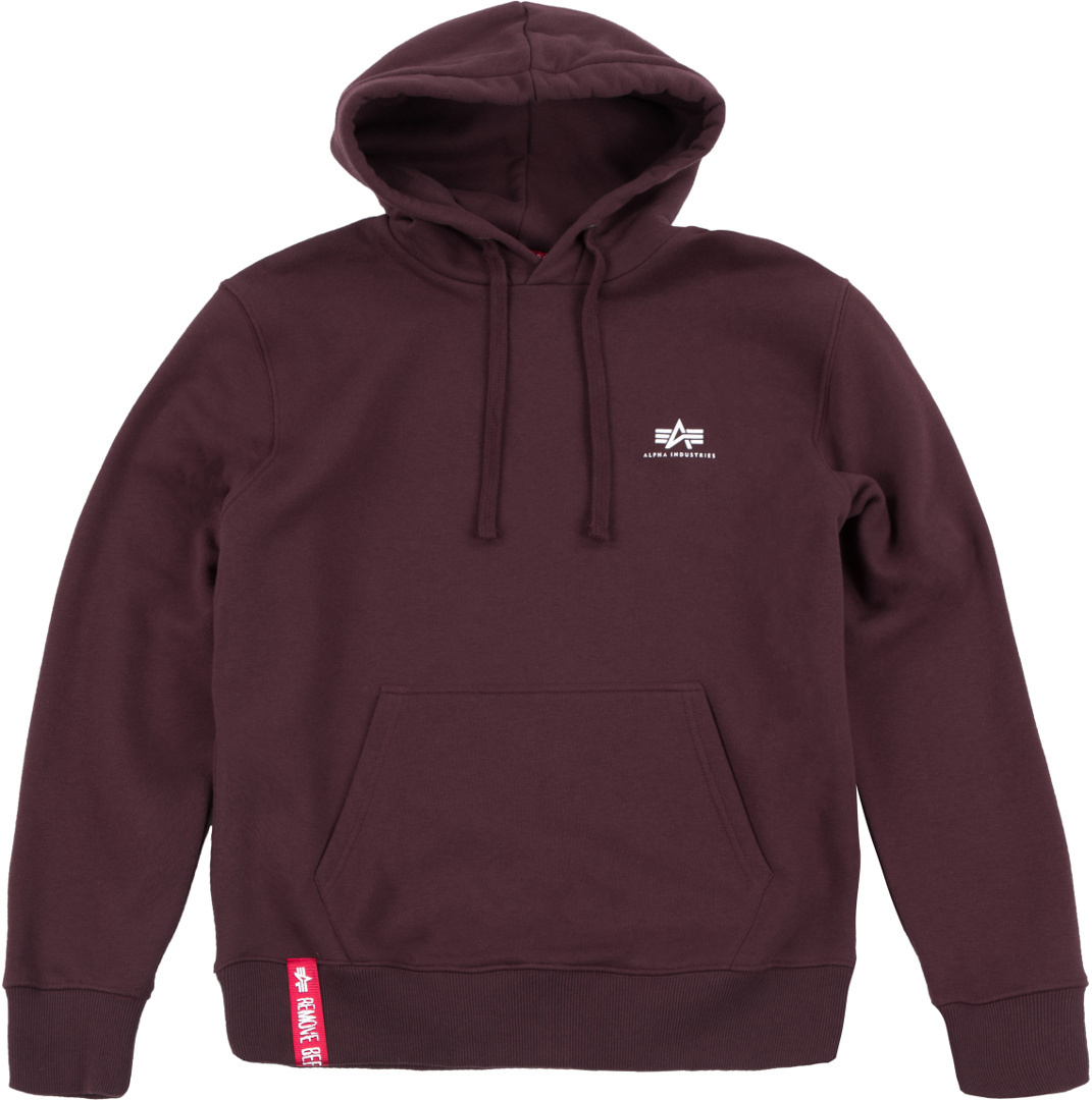 Alpha Industries Alpha Basic Small Logo Hoodie, braun, Größe M, braun, Größe M