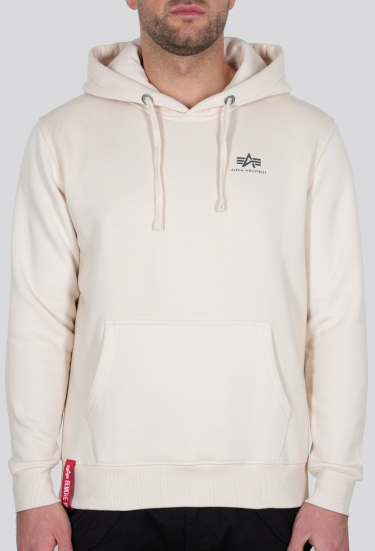 Alpha Industries Alpha Basic Small Logo Hoodie, beige, Größe XS, beige, Größe XS