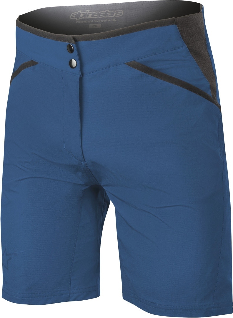 Alpinestars Stella Alps 6.0 Ladies Bicycle Shorts, blue, Size 28 for Women, blue, Size 28 for Women