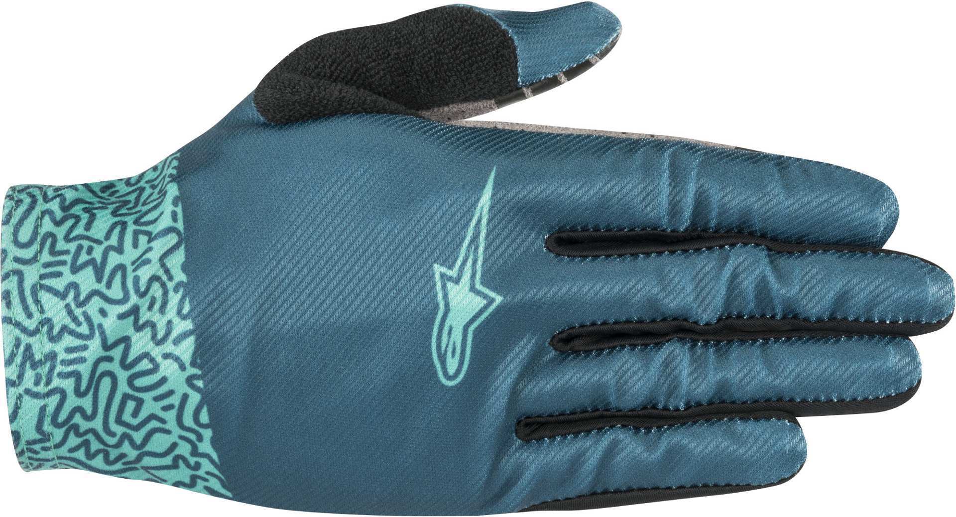 Alpinestars Stella Aspen Pro Lite Ladies Bicycle Gloves, green-turquoise, Size S for Women, green-turquoise, Size S for Women