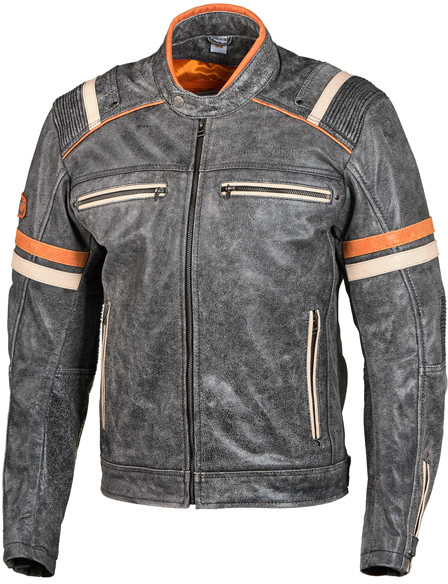 Grand Canyon Colby Veste en cuir de moto pour homme