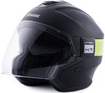 Blauer Hacker Jet Helm