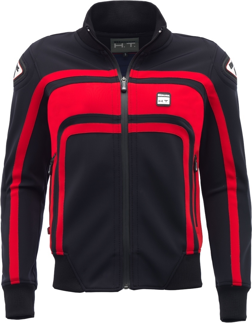 Blauer Easy Rider Ladies Motorcycle Textile Jacket, black-red, Size XS for Women, black-red, Size XS for Women