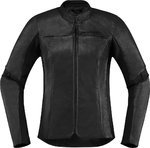 Icon Overlord Damen Motorrad Lederjacke