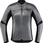 Icon Overlord Damen Motorrad Lederjacke