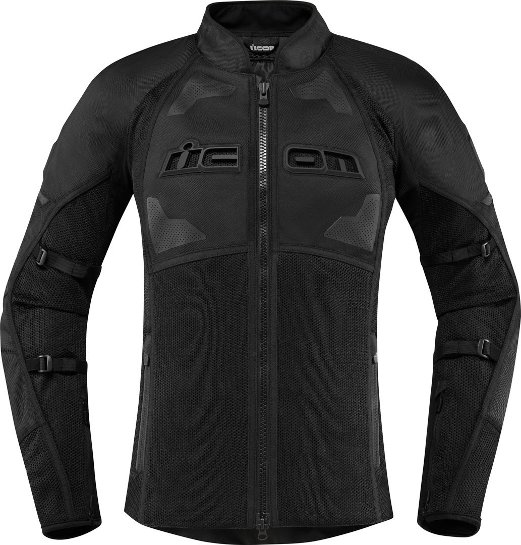 Icon Contra 2 Ladies Motorcycle Textile Jacket, black, Size XS for Women, black, Size XS for Women