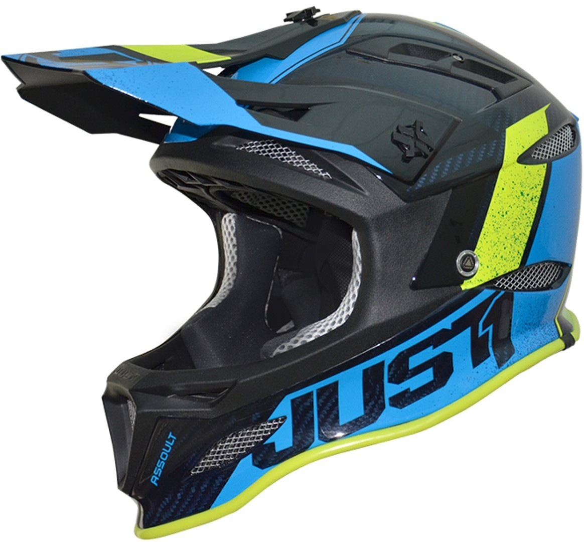 Just1 JDH Assault Mips Downhill Helmet, black-blue, Size M, black-blue, Size M