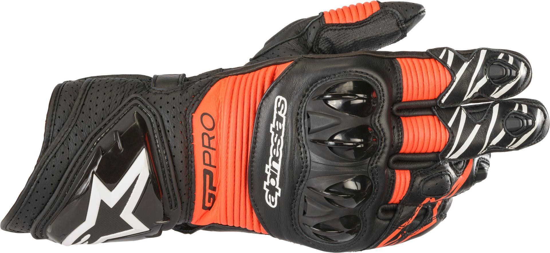 Alpinestars GP PRO R3 Motorfiets handschoenen, zwart-rood, afmeting XL