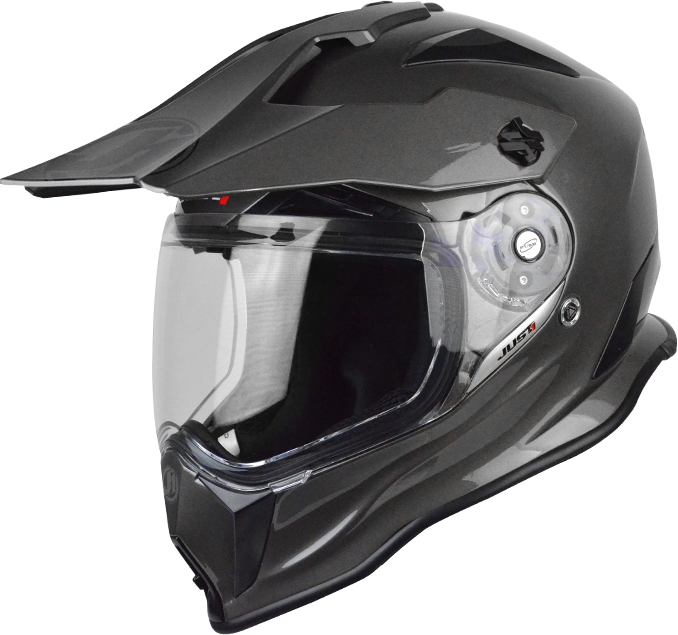Just1 J14 Adventure Solid Motocross Helmet, grey, Size XS, grey, Size XS