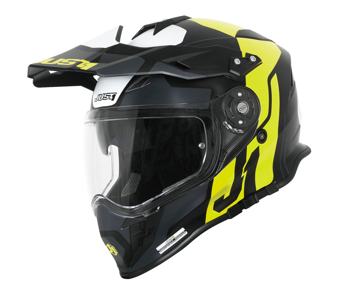 Just1 J34 Pro Tour Motocross Helmet, black-yellow, Size S, black-yellow, Size S