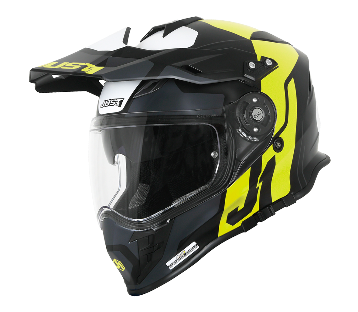 Just1 J34 Pro Tour Motocross Helmet, black-yellow, Size S, black-yellow, Size S