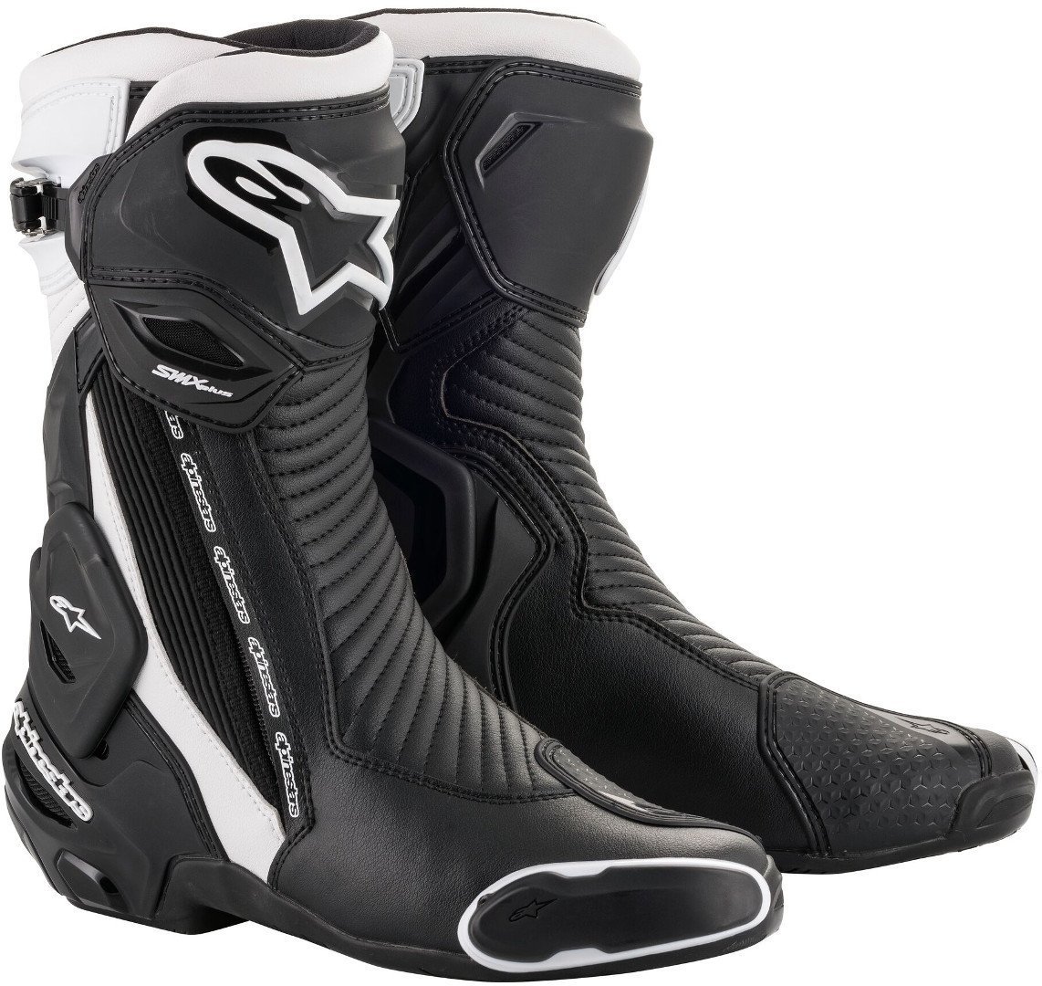 Alpinestars SMX Plus v2 Мотоцикл сапоги Черный/Белый 46 