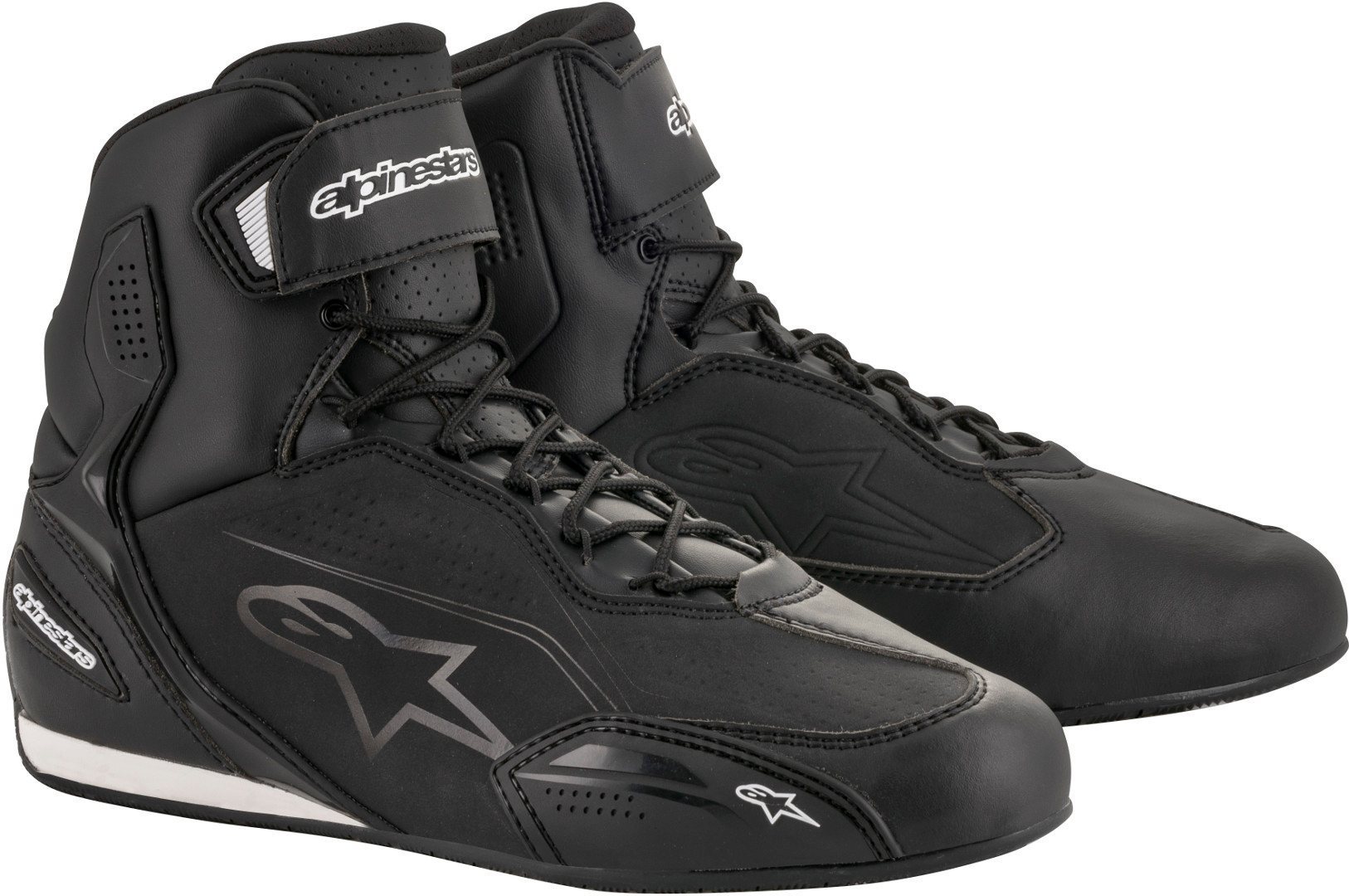 Alpinestars Faster-3 Motorcycle Shoes, black, Size 47, black, Size 47