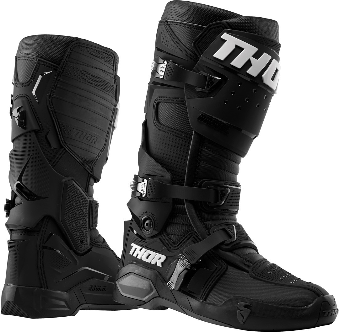 Thor Radial Motocross Boots, black, Size 45, black, Size 45