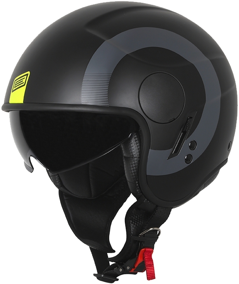 Origine Sierra Round Jet Helmet, black-yellow, Size XL, black-yellow, Size XL