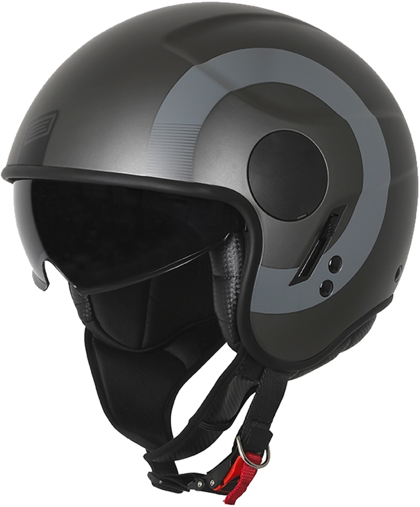 Origine Sierra Round Straal helm, zwart-grijs-zilver, afmeting S