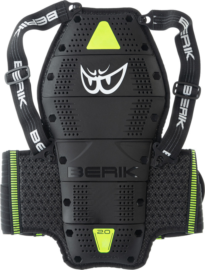 Berik Protect-X Rückenprotektor, schwarz-gelb, Größe S, schwarz-gelb, Größe S