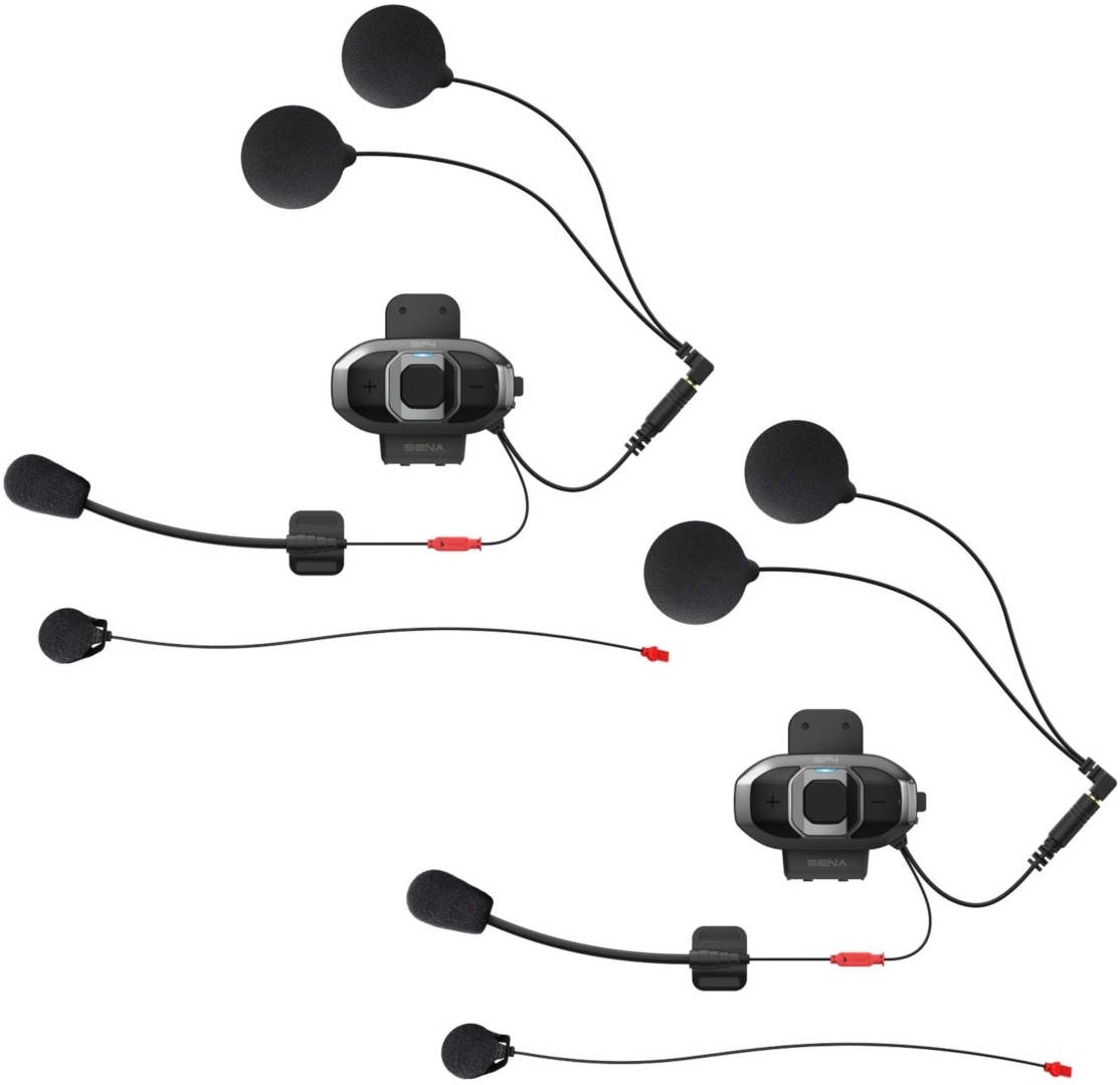 Sena SF4 Bluetooth Communication System Double Pack, black, black, Size One Size