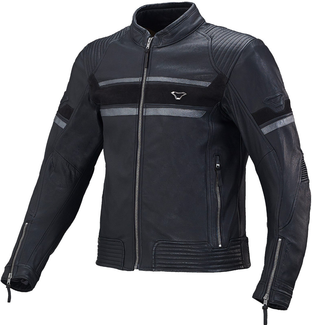 Macna Rendum Motorcycle Leather Jacket, black, Size 48, black, Size 48