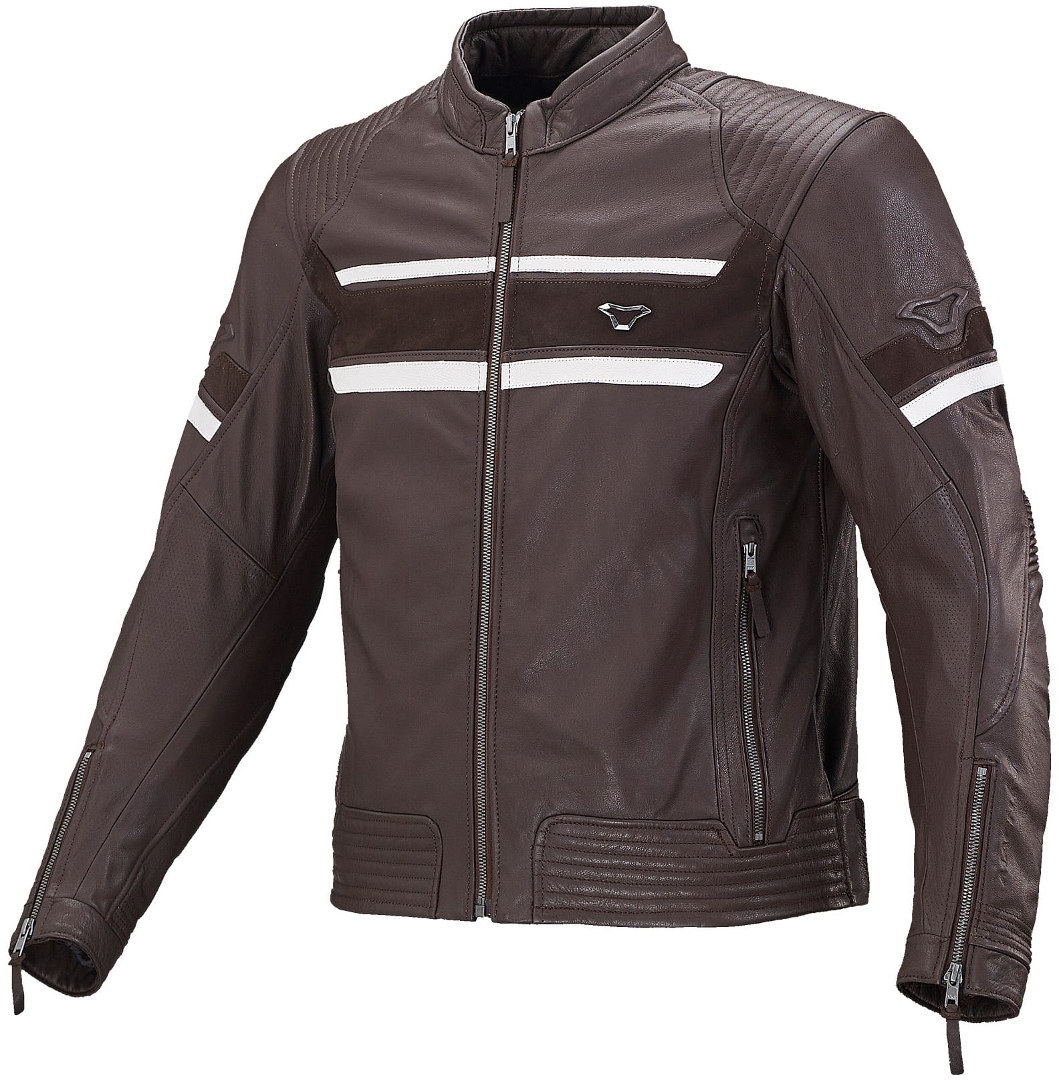 Macna Rendum Motorcycle Leather Jacket, brown, Size 50, brown, Size 50