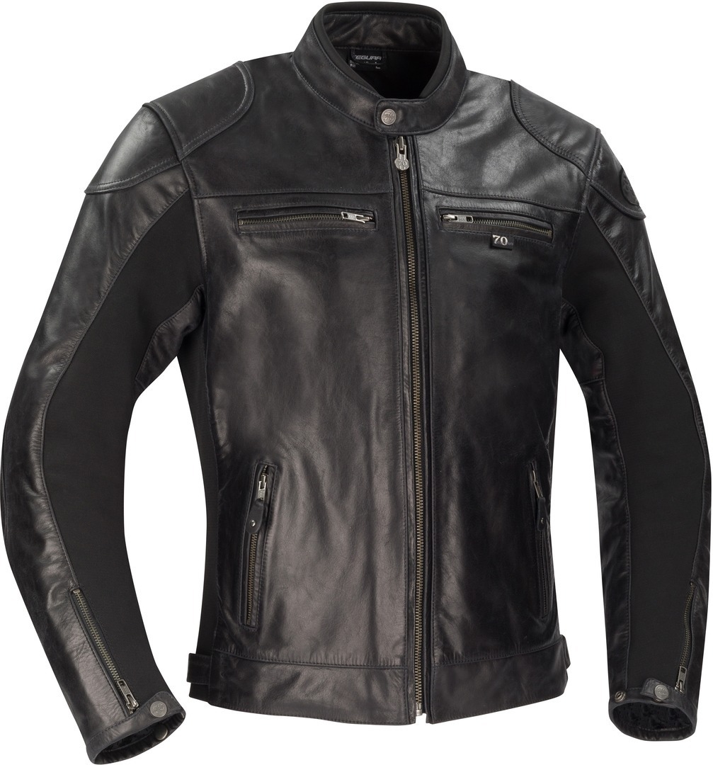 Segura Kroft Motorcycle Leather Jacket, black, Size 3XL, black, Size 3XL