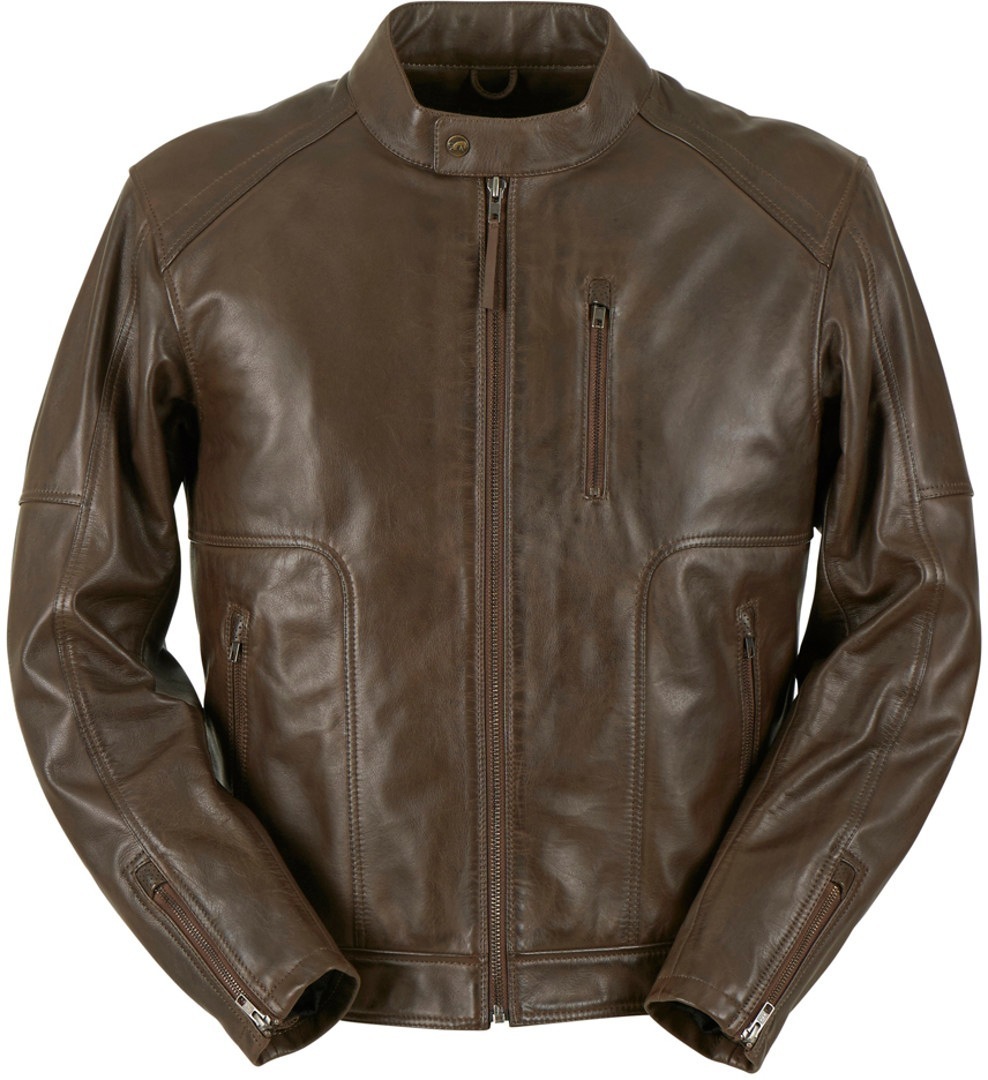 Furygan Bronson Motorcycle Leather Jacket, brown, Size S, brown, Size S