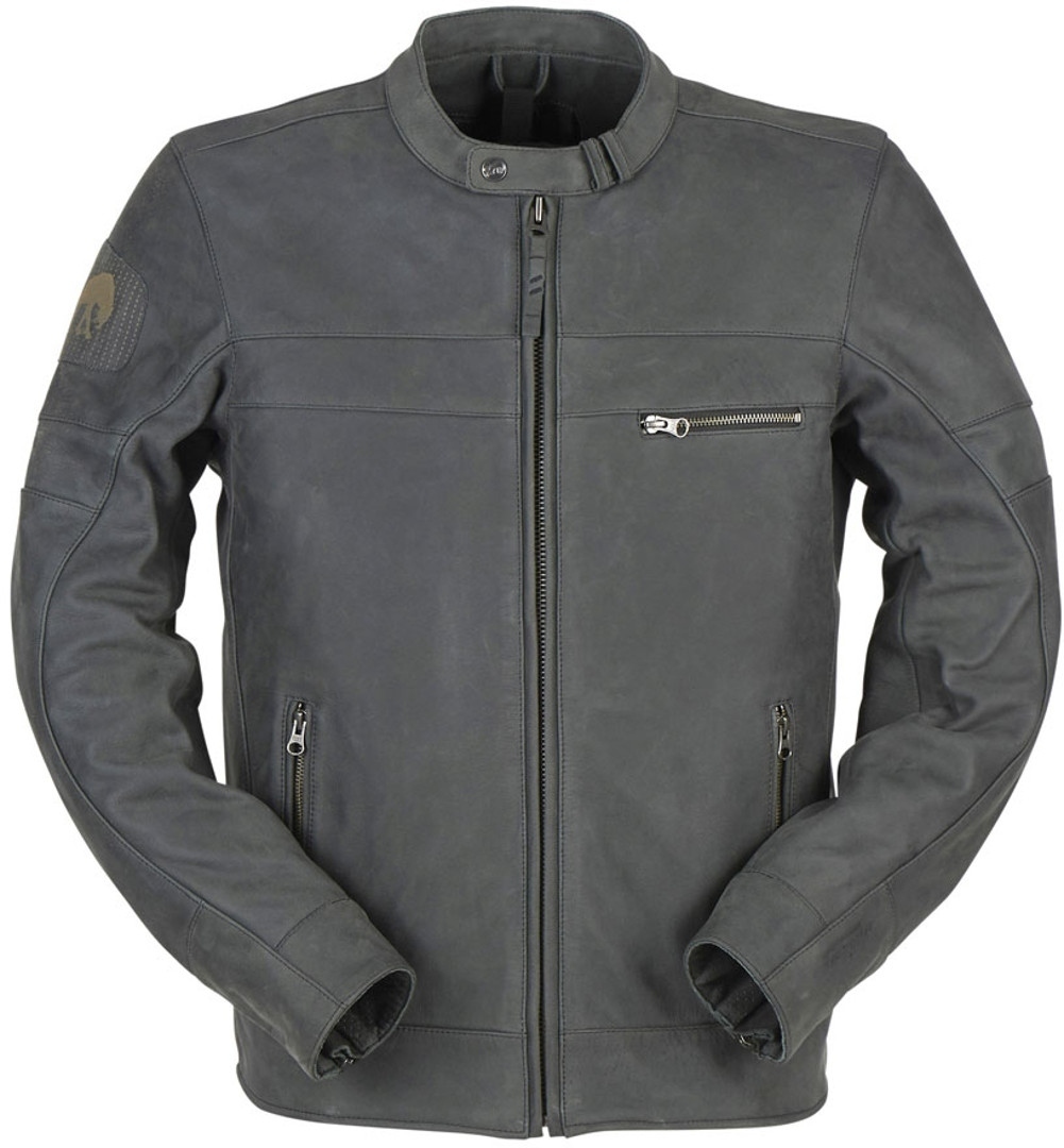 Furygan Glenn Motorcycle Leather Jacket, grey, Size L, grey, Size L
