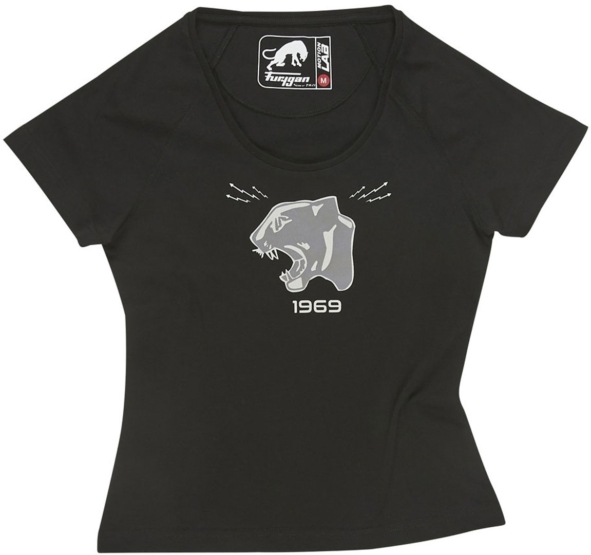 Furygan Scream MC Ladies T-Shirt, black, Size XL for Women, black, Size XL for Women