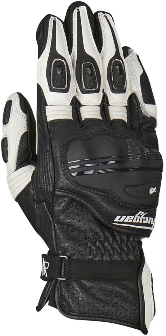 Furygan RG-21 Motorcycle Gloves, black-white, Size XL, black-white, Size XL