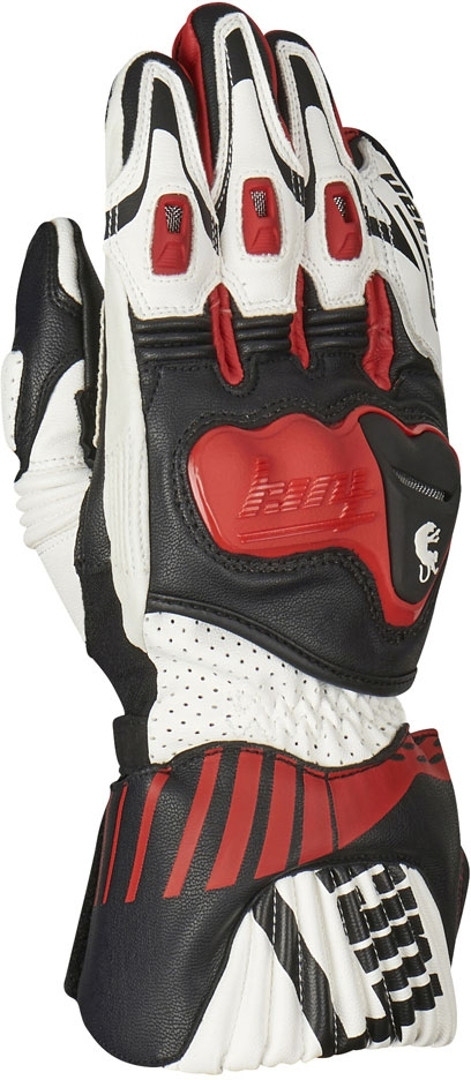 Furygan Shifter Motorcycle Gloves, black-white-red, Size 3XL, black-white-red, Size 3XL