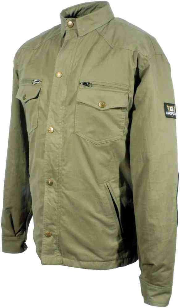 Bores Military Jack Olive Motorrad Hemd