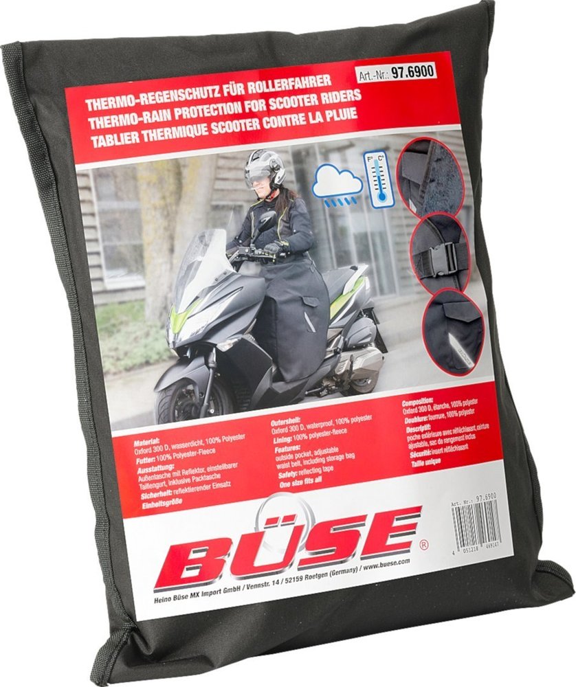 Büse Protecció termo-pluja per a pilots de scooter