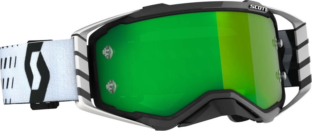 Scott Prospect Chrome Motocross Goggles, black-white, black-white, Size One Size