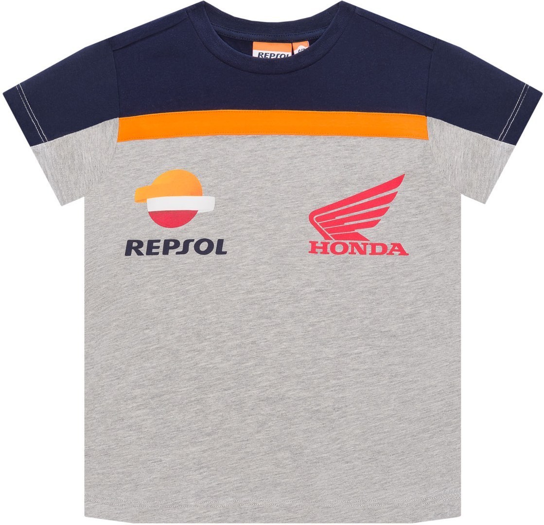 GP-Racing Repsol Kinder T-Shirt, grau-blau, Größe 6 - 7, grau-blau, Größe 6 - 7