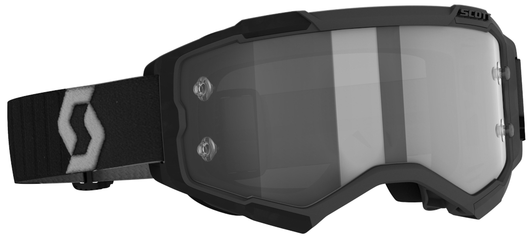 Scott Fury LS Motocross Goggles, black-grey, black-grey, Size One Size