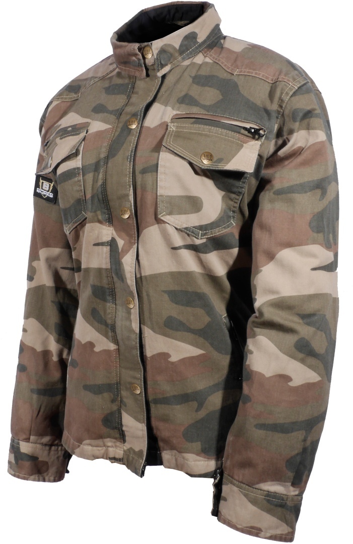 Bores Military Jack Camo Motorfiets shirt, veelkleurig, afmeting 6XL
