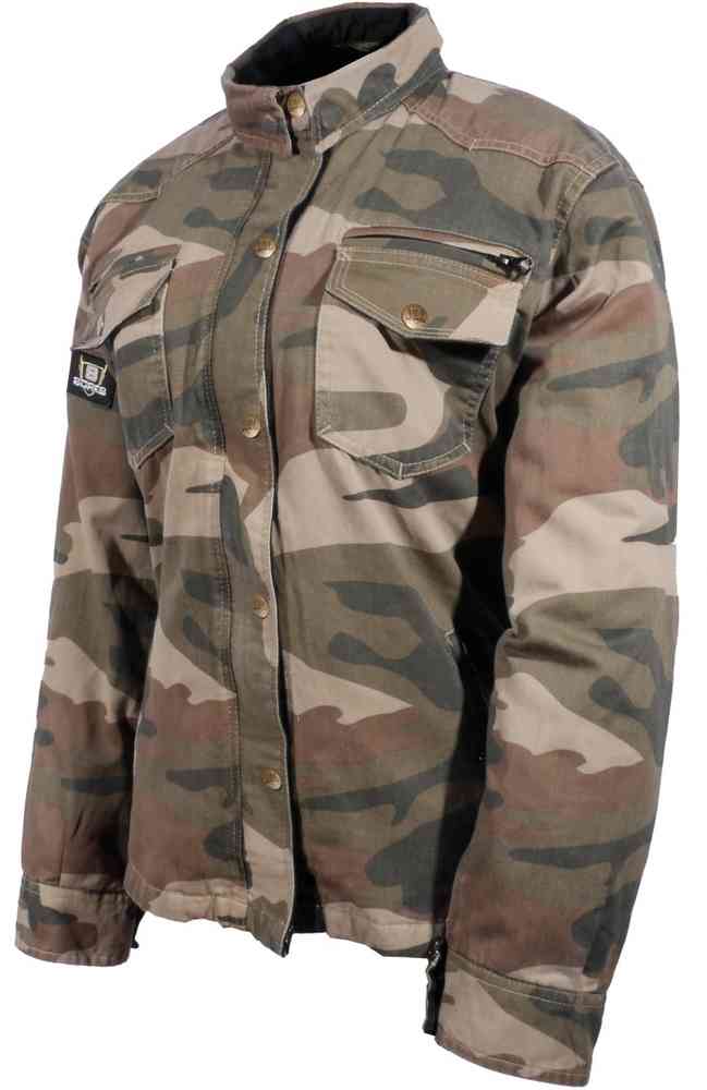 Bores Military Jack Camo オートバイシャツ