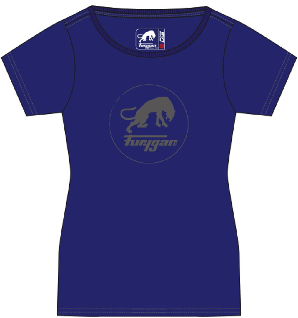 Furygan Erika Ladies T-Shirt, blue, Size L for Women, blue, Size L for Women